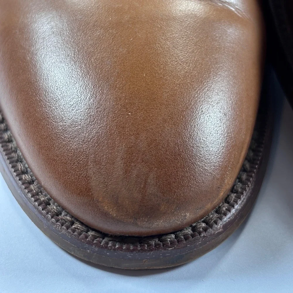 Banana Republic Men's‎ Tan Leather Oxford Dress Shoes Lace-Up Size 10